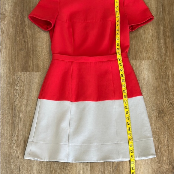 BCBGMaxAzria Red and Khaki A-Line Mini Dress - Picture 9 of 11